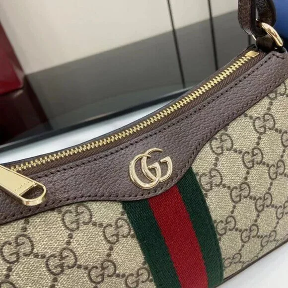 Gucci Ophidia Canvas Shoulder Bag (Small Size)